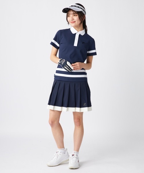 FILA GOLF(フィラゴルフ )の「【FILA GOLF/フィラゴルフ】レディースプリーツスカート ゴルフ(スカート・レディース・ダークネイビー/ホワイト/ライトブルー・LARGE/X-LARGE/MEDIUM/SMALL)」の9枚目の写真