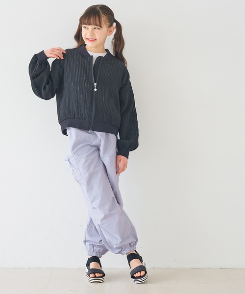 coca(coca)(コカ)の「キッズ レースアップポケットパラシュートパンツ(カーゴパンツ・キッズ・ライトブルー/ブラック/ライトピンク・150/120/130/140)」の20枚目の写真