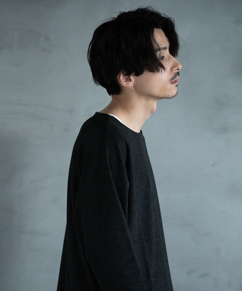 RATTLE TRAP(ラトルトラップ)の「ボートネック 長袖カットソー(Tシャツ/カットソー・メンズ・グレー/ブラック・L/M)」の11枚目の写真