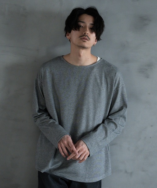 RATTLE TRAP(ラトルトラップ)の「ボートネック 長袖カットソー(Tシャツ/カットソー・メンズ・グレー/ブラック・L/M)」の17枚目の写真