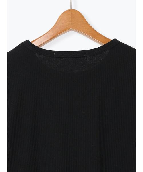 Lugnoncure（ルノンキュール）の「【抗菌防臭】クルーネックリブTシャツ（Tシャツ/カットソー・レディース・オフホワイト/ブラック/ベージュ・F）」の18枚目の写真