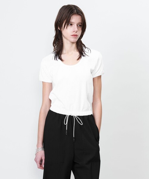 ASTRAET＞リブ UネックTシャツ（Tシャツ/カットソー）｜ASTRAET