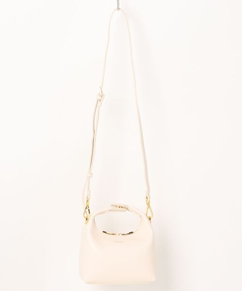 LAUTREAMONT（ロートレアモン）の「【WEB限定】【SINBONO】トップハンドル クロスボディバッグ（ハンドバッグ・レディース・オフホワイト/ブラック・FREE）」の9枚目の写真