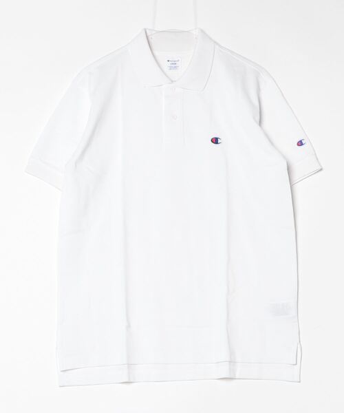 Champion（チャンピオン）の「チャンピオン  POLO SHIRT_（ポロシャツ・メンズ・ネイビー/ホワイト/ブラック・M/L/LL）」の2枚目の写真