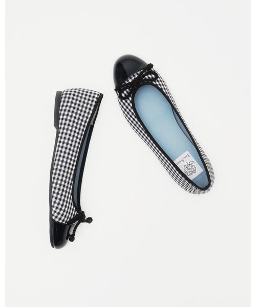 Emma Francis（エマフランシス）の「チェック柄 フラット バレエシューズ（バレエシューズ・レディース・ブラック/グリーン/レッド・22.0cm/22.5cm/23.0cm/23.5cm/24.0cm/24.5cm/25.0cm）」の12枚目の写真