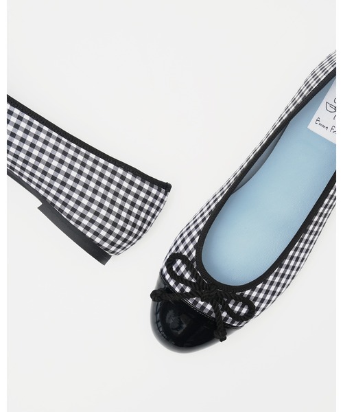 Emma Francis（エマフランシス）の「チェック柄 フラット バレエシューズ（バレエシューズ・レディース・ブラック/グリーン/レッド・22.0cm/22.5cm/23.0cm/23.5cm/24.0cm/24.5cm/25.0cm）」の11枚目の写真