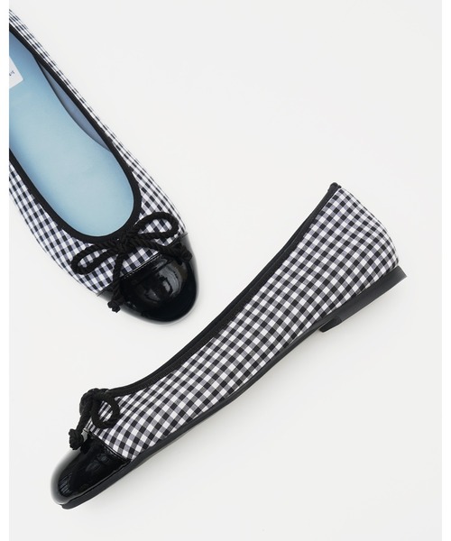 Emma Francis（エマフランシス）の「チェック柄 フラット バレエシューズ（バレエシューズ・レディース・ブラック/グリーン/レッド・22.0cm/22.5cm/23.0cm/23.5cm/24.0cm/24.5cm/25.0cm）」の10枚目の写真