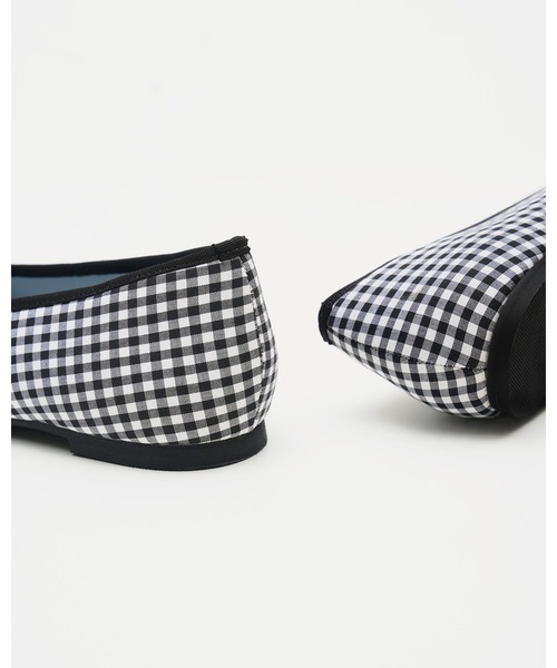 Emma Francis（エマフランシス）の「チェック柄 フラット バレエシューズ（バレエシューズ・レディース・ブラック/グリーン/レッド・22.0cm/22.5cm/23.0cm/23.5cm/24.0cm/24.5cm/25.0cm）」の9枚目の写真