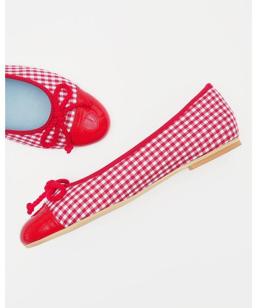 Emma Francis（エマフランシス）の「チェック柄 フラット バレエシューズ（バレエシューズ・レディース・ブラック/グリーン/レッド・22.0cm/22.5cm/23.0cm/23.5cm/24.0cm/24.5cm/25.0cm）」の19枚目の写真