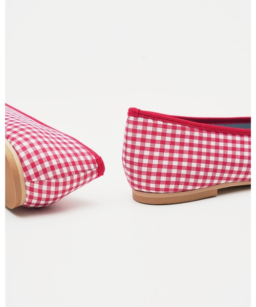 Emma Francis（エマフランシス）の「チェック柄 フラット バレエシューズ（バレエシューズ・レディース・ブラック/グリーン/レッド・22.0cm/22.5cm/23.0cm/23.5cm/24.0cm/24.5cm/25.0cm）」の18枚目の写真