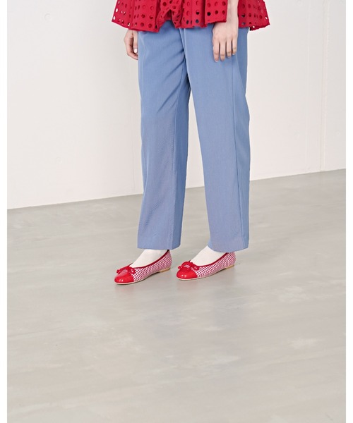 Emma Francis（エマフランシス）の「チェック柄 フラット バレエシューズ（バレエシューズ・レディース・ブラック/グリーン/レッド・22.0cm/22.5cm/23.0cm/23.5cm/24.0cm/24.5cm/25.0cm）」の15枚目の写真