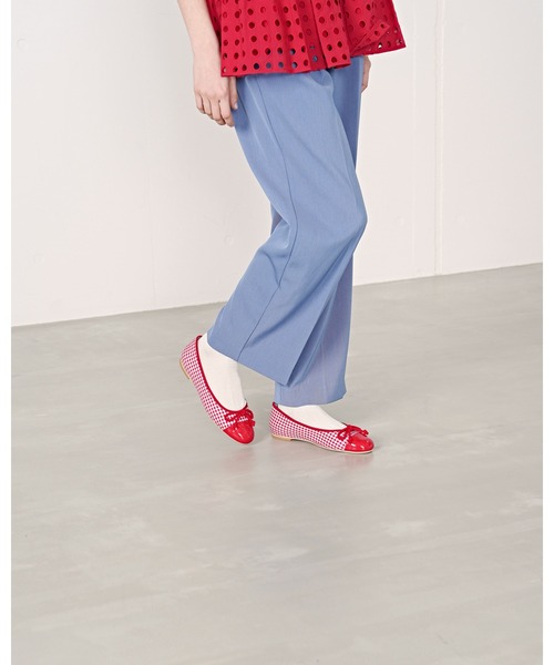 Emma Francis（エマフランシス）の「チェック柄 フラット バレエシューズ（バレエシューズ・レディース・ブラック/グリーン/レッド・22.0cm/22.5cm/23.0cm/23.5cm/24.0cm/24.5cm/25.0cm）」の14枚目の写真