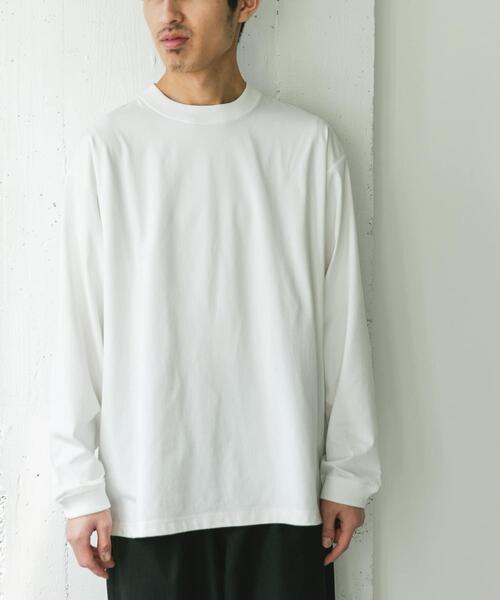 URBAN RESEARCH DOORS（アーバンリサーチドアーズ）の「『吸水速乾/イージーケア/接触冷感』クイックドライ ロングスリーブ Tシャツ（Tシャツ/カットソー・メンズ・ホワイト/チャコールグレー・MEDIUM/LARGE）」の11枚目の写真