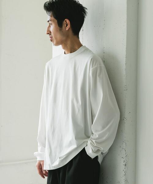 URBAN RESEARCH DOORS（アーバンリサーチドアーズ）の「『吸水速乾/イージーケア/接触冷感』クイックドライ ロングスリーブ Tシャツ（Tシャツ/カットソー・メンズ・ホワイト/チャコールグレー・MEDIUM/LARGE）」の12枚目の写真