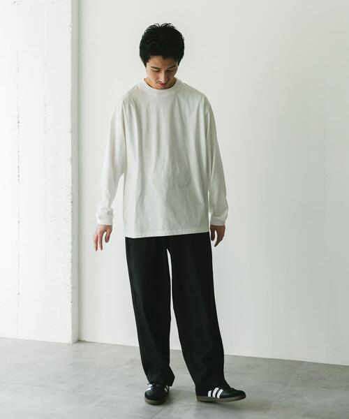 URBAN RESEARCH DOORS（アーバンリサーチドアーズ）の「『吸水速乾/イージーケア/接触冷感』クイックドライ ロングスリーブ Tシャツ（Tシャツ/カットソー・メンズ・ホワイト/チャコールグレー・MEDIUM/LARGE）」の16枚目の写真
