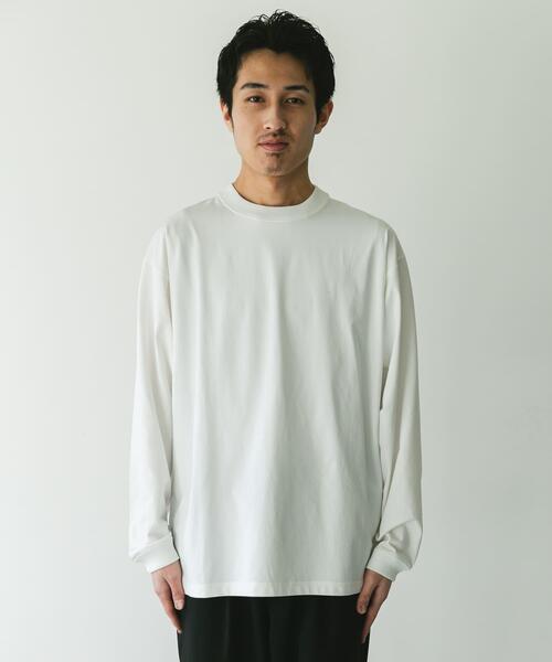 URBAN RESEARCH DOORS（アーバンリサーチドアーズ）の「『吸水速乾/イージーケア/接触冷感』クイックドライ ロングスリーブ Tシャツ（Tシャツ/カットソー・メンズ・ホワイト/チャコールグレー・MEDIUM/LARGE）」の17枚目の写真
