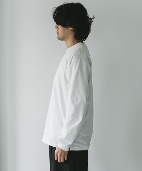 URBAN RESEARCH DOORS（アーバンリサーチドアーズ）の「『吸水速乾/イージーケア/接触冷感』クイックドライ ロングスリーブ Tシャツ（Tシャツ/カットソー・メンズ・ホワイト/チャコールグレー・MEDIUM/LARGE）」の21枚目の写真