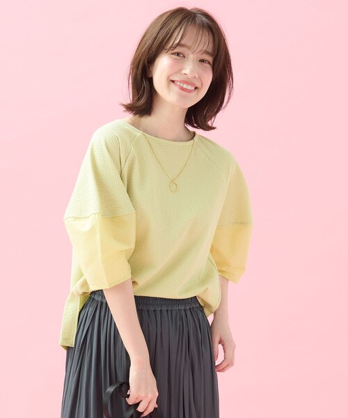 ANY(エニィ)の「サッカーランタンスリーブプルオーバー(Tシャツ/カットソー・レディース・ブラック系/イエロー系/ホワイト系・4)」の20枚目の写真