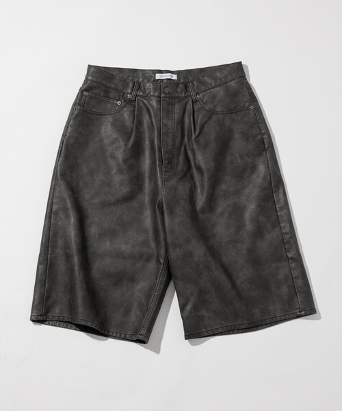 セール】LEATHERETTE Buggy Short Pants/レザレット バギーショーツ