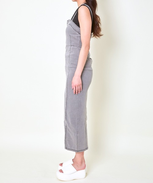 GORGE(ゴージ)の「《スリット×タイトライン》レディース デニムロングワンピース ジップデザイン 春夏秋(ワンピース・レディース・ブラック/ブルー・F)」の11枚目の写真