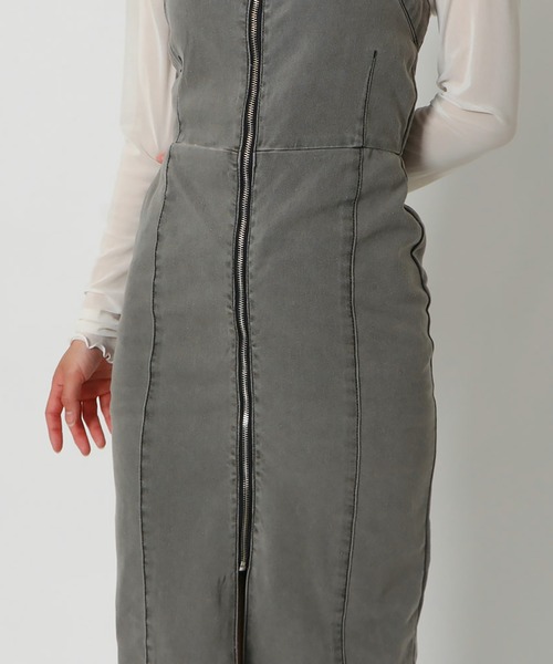 GORGE(ゴージ)の「《スリット×タイトライン》レディース デニムロングワンピース ジップデザイン 春夏秋(ワンピース・レディース・ブラック/ブルー・F)」の21枚目の写真