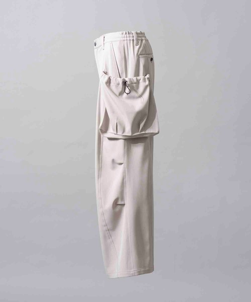 MAISON SPECIAL(メゾンスペシャル)の「《UNISEX》Side Purse Wide Pants/サイド巾着ワイドパンツ【MAISON SPECIAL/メゾンスペシャル】(カーゴパンツ・メンズ・チャコールグレー/ブラック/ライトグレー・1/0)」の15枚目の写真