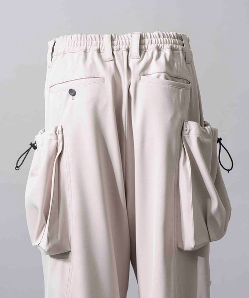 UNISEX》Side Purse Wide Pants/サイド巾着ワイドパンツ【MAISON