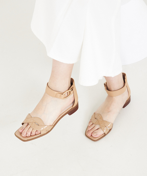 Au BANNISTER（オゥバニスター）の「アンクルストラップ サンダル（サンダル・レディース・ブラック/ダークブラウン/ベージュ/グリーン・34/35/36/37/38/39/40）」の8枚目の写真