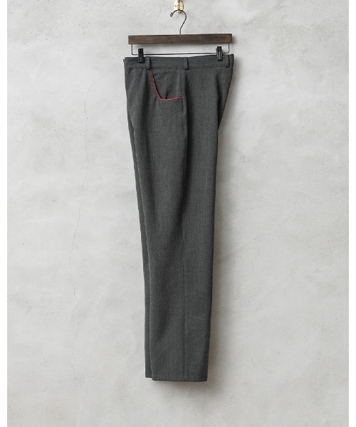 MILITARY(ミリタリー)の「《USED/古着》実物 USED フランス軍 ストレッチ パレード トラウザーズ レッドパイピング(スラックス・メンズ・ダークグレー・1/5/7/8/3/4)」の2枚目の写真