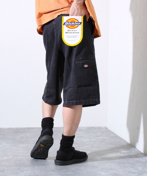 Dickies(ディッキーズ)の「【Dickies/ディッキーズ】ツイル/デニム ハーフパンツ ワイドショートパンツ(その他パンツ・メンズ・ブラック/チャコールグレー/グレー/インディゴブルー/ベージュ・L/XL/M)」の1枚目の写真