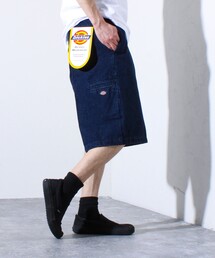 【Dickies/ディッキーズ】ツイル/デニム ハーフパンツ ワイドショートパンツ