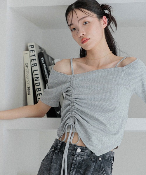 セール】ドロストデザインカットTEE 452797（Tシャツ/カットソー