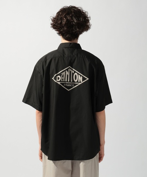 DANTON（ダントン）の「【DANTON（ダントン）】ワークショートスリーブシャツ（シャツ/ブラウス・メンズ・ホワイト/ブラック・LARGE/MEDIUM）」の3枚目の写真