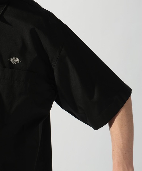 DANTON（ダントン）の「【DANTON（ダントン）】ワークショートスリーブシャツ（シャツ/ブラウス・メンズ・ホワイト/ブラック・LARGE/MEDIUM）」の5枚目の写真