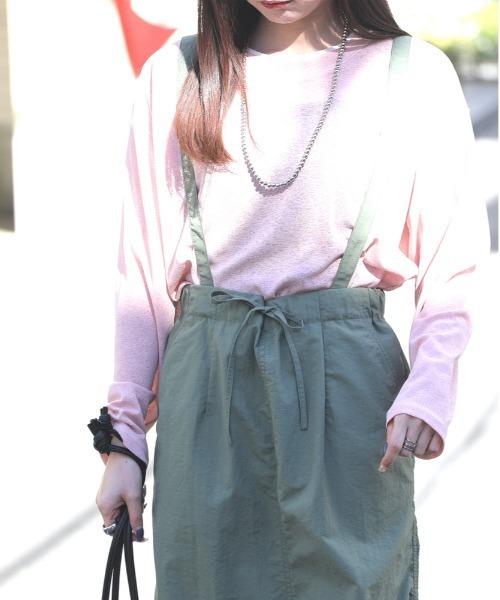 Right-on（ライトオン）の「【HONEYSUCKLE ROSE】ナイロンジャンスカ（スカート・レディース・カーキブラウン/ブラック・M/L）」の10枚目の写真