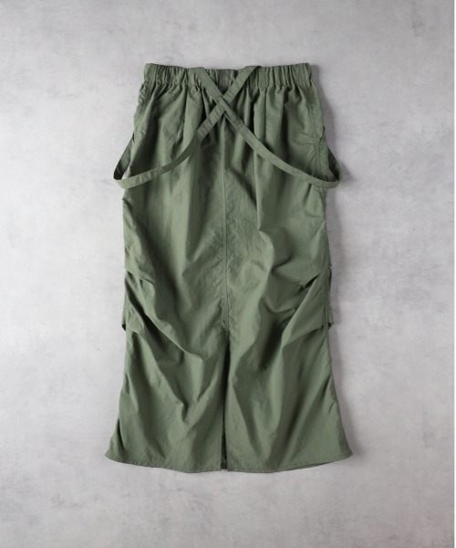 Right-on（ライトオン）の「【HONEYSUCKLE ROSE】ナイロンジャンスカ（スカート・レディース・カーキブラウン/ブラック・M/L）」の13枚目の写真