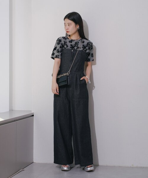 Kastane（カスタネ）の「フロッキーフラワーチビTEE（Tシャツ/カットソー・レディース・イエロー/ブラック・FREE）」の22枚目の写真