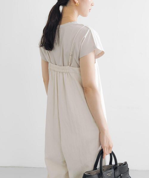 URBAN RESEARCH(アーバンリサーチ)の「スーピマコットンボートネックカットソー(Tシャツ/カットソー・レディース・ホワイト/グレー系その他/ネイビー・FREE)」の5枚目の写真