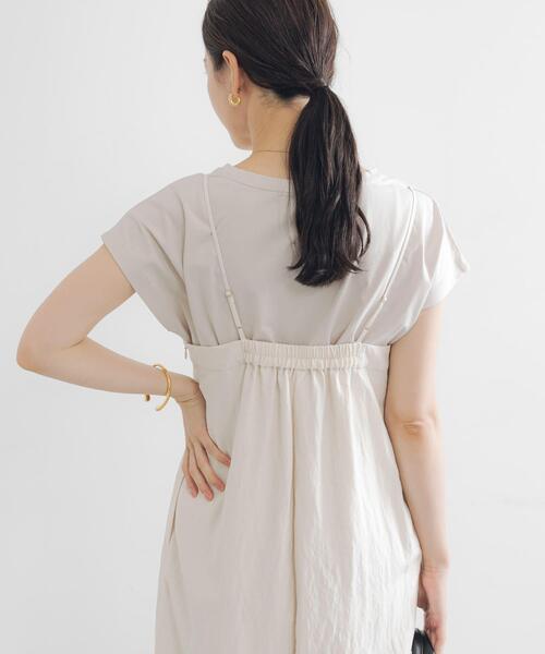 URBAN RESEARCH(アーバンリサーチ)の「スーピマコットンボートネックカットソー(Tシャツ/カットソー・レディース・ホワイト/グレー系その他/ネイビー・FREE)」の6枚目の写真