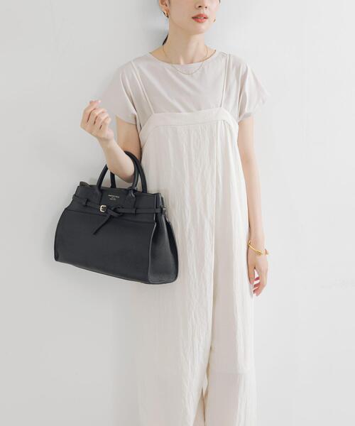 URBAN RESEARCH(アーバンリサーチ)の「スーピマコットンボートネックカットソー(Tシャツ/カットソー・レディース・ホワイト/グレー系その他/ネイビー・FREE)」の7枚目の写真