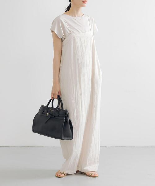 URBAN RESEARCH(アーバンリサーチ)の「スーピマコットンボートネックカットソー(Tシャツ/カットソー・レディース・ホワイト/グレー系その他/ネイビー・FREE)」の9枚目の写真