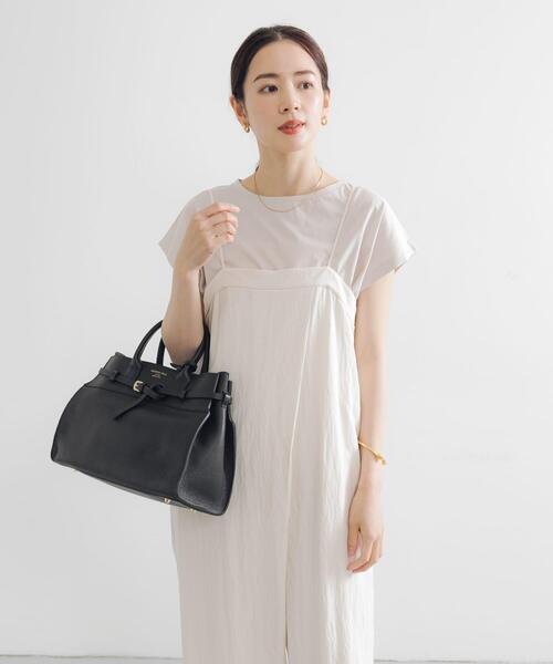 URBAN RESEARCH（アーバンリサーチ）の「スーピマコットンボートネックカットソー（Tシャツ/カットソー・レディース・ホワイト/グレー系その他/ネイビー・FREE）」の17枚目の写真