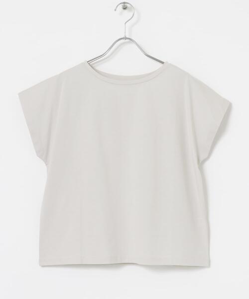 URBAN RESEARCH（アーバンリサーチ）の「スーピマコットンボートネックカットソー（Tシャツ/カットソー・レディース・ホワイト/グレー系その他/ネイビー・FREE）」の20枚目の写真