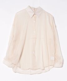シアー長袖ロングシャツ
