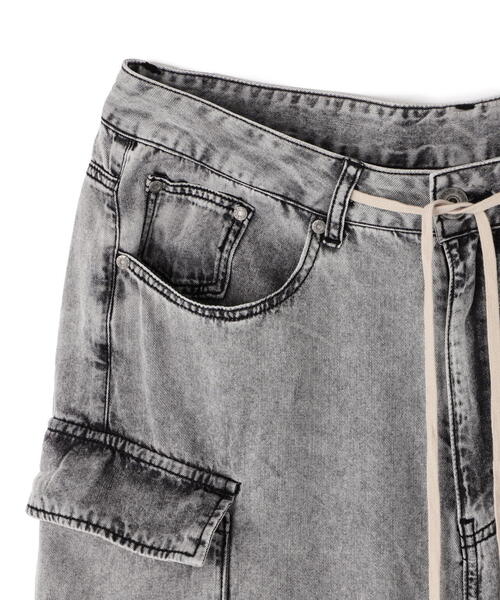 DANKE SCHON（ダンケシェーン）の「DankeSchon/ダンケシェーン/CEMICALTENCEL CARGO（カーゴパンツ・レディース・グレー・L/M）」の8枚目の写真