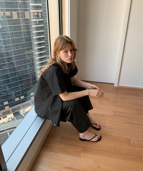 chuclla(チュクラ)の「【LONSLAN】ライトデニムライク イージーワイドパンツ CHLONW25s034(その他パンツ・レディース・ライトブルー/ブラック・S/M)」の10枚目の写真