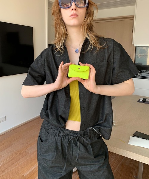 chuclla(チュクラ)の「【LONSLAN】ライトデニムライク イージーワイドパンツ CHLONW25s034(その他パンツ・レディース・ライトブルー/ブラック・S/M)」の19枚目の写真