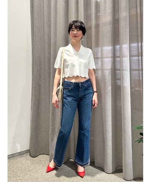 ESTNATION(エストネーション)の「ESTNATION / フレアデニムパンツ(デニムパンツ・レディース・ブルー・38/36/34)」の5枚目の写真