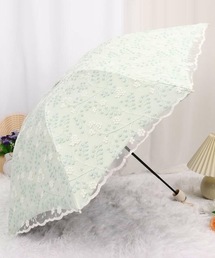 Ralph's 折りたたみ傘 グリーン 花柄 折りたたみ傘 WORLD プリント グリーン(グリーン