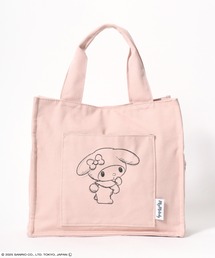 sanrio（サンリオ）の「sanrio（サンリオ）マイメロディ＆クロミ周年モデル キャラクタープリント スクエアキャンバストートバッグ（トートバッグ・キッズ）」